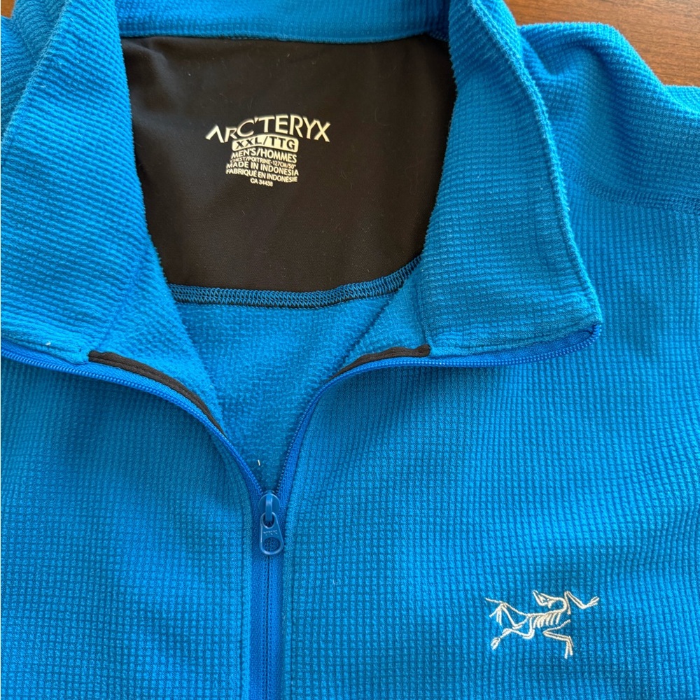 Arc’teryx Men’s Blue Polartec Quarter-Zip Pullover Size XXL - Picture 3 of 8
